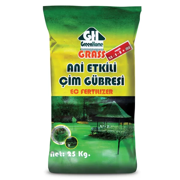 Gh Grass 25-5-8+ME Ani Etkili EC Fertilizer Çim Gübresi